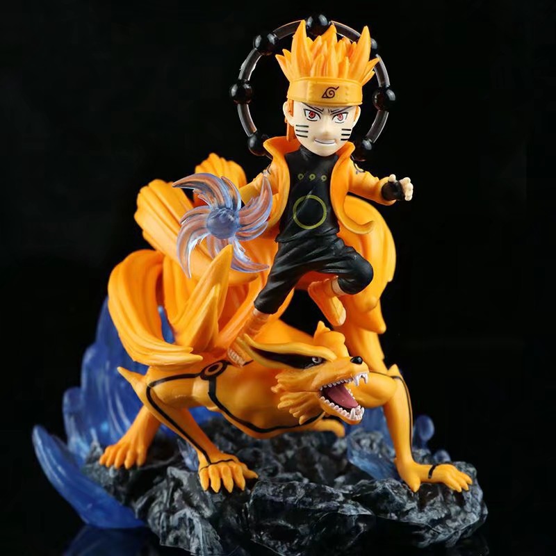 Mô hình Naruto và Cửu vĩ Kurama nhỏ
