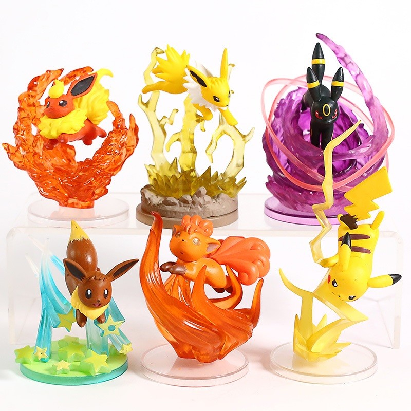 Bộ 6 mô hình Pokémon Pikachu