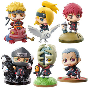 Bộ 6 mô hình nhân vật Naruto mini 2